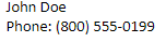 Signature preview showing no blank line between name and phone with corrected conditional syntax